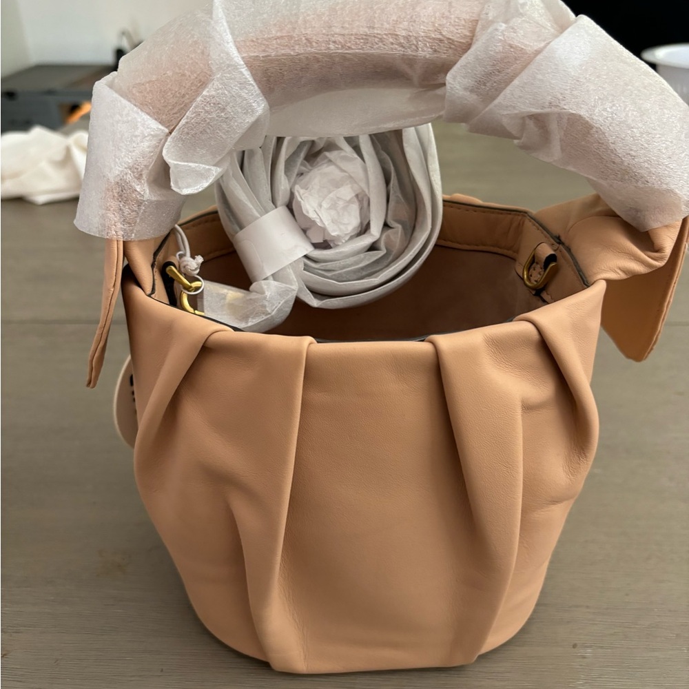 STAUD Tan Shoulder Bag